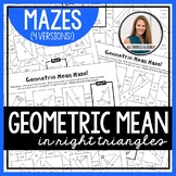 Geometric Mean in Right Triangles | Mazes