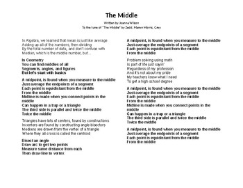 Preview of Geometric Measurements to the Middle Song (lyrics only)