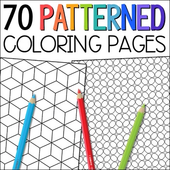 Preview of Mindfulness Coloring Pages Kids, Geometric Pattern Adult Mindful Coloring Pages