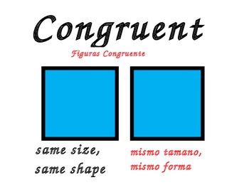 Preview of Common Core Geometric Posters (Bilingual)