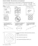 Geometric Probability Worksheet Spring 2012 with Answer Ke