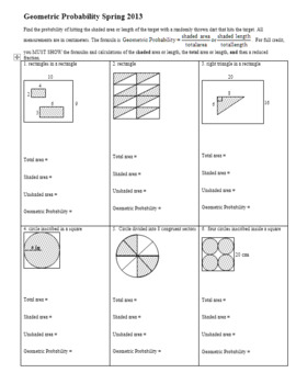 unit 12 probability homework 3 geometric probability answer key