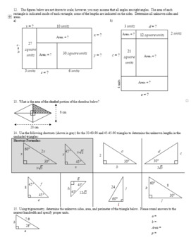 geometric probability worksheet spring 2014 with key editable tpt