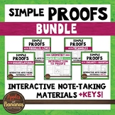 Geometric Proofs Interactive Note-Taking Materials Bundle