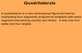 Geometric Relationships:  Quadrilaterals & Transformations