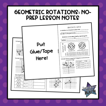 Preview of Geometric Rotations: No-Prep Notes