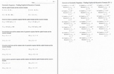 WK ** Geometric Sequence - Worksheet on finding Explicit &