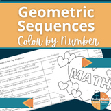Geometric Sequences Color by Number