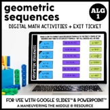 Geometric Sequences Digital Math Activity