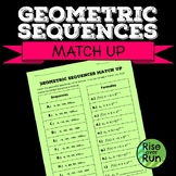 Geometric Sequences Match Up with Formulas