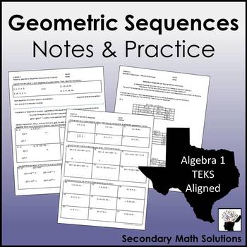 Preview of Geometric Sequences Notes & Practice