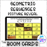 Geometric Sequences Picture Reveal Boom Cards--Digital Task Cards