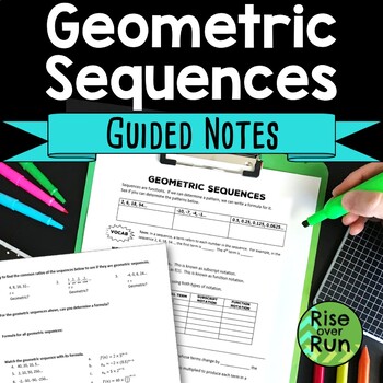 Preview of Geometric Sequences Guided Notes