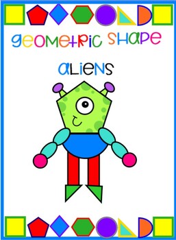 Preview of Geometric Shape Aliens SMARTBOARD