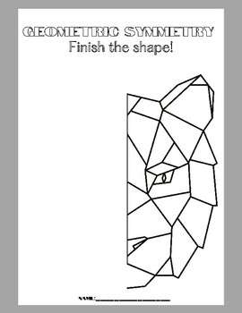 Preview of Geometric Shape Art Project - Print and go! Sub Plans for Art Teacher
