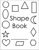 Geometric Shape Book - All Black & White - 12 Shapes