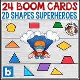 2D Shapes BOOM Cards Superhero 2 Dimensional Geometry