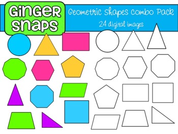 Preview of Geometric Shapes Clip Art Set