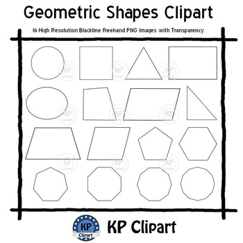 Preview of Geometric Shapes Clipart [KPclipart]