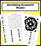 Geometric Shapes Color Worksheet