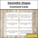 Montessori Geometric Shapes Command Cards - Primary Geometry