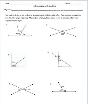 7th Grade Math- Geometry: Angles in Geometric Figures | TpT