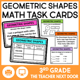 3rd Grade Geometric Shapes Task Cards - Geometric Shapes a