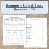 Geometric Solid and Base Elementary Montessori Homeschooli