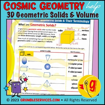 Preview of Geometric Solids & Nets 3D BUNDLE: Elementary Montessori Geometry Materials