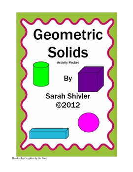 Preview of Geometric Solids Activity Packet: Fun with 3-D Shapes