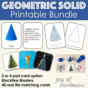 Preview of Geometric Solids Nomenclature Card and Extensions Bundle