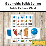 Geometric Solids Sorting Cards & Chart - Primary Montessor