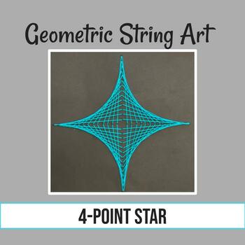 Preview of Geometric String Art: 4-Point Star