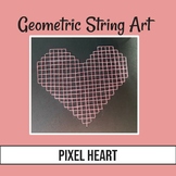 Geometric String Art: Pixel Heart