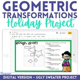 Geometric Transformations Christmas Math Project - Digital