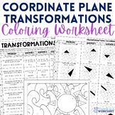 Geometric Transformations Coloring Page : 8.G.1, 8.G.2, 8.G.3