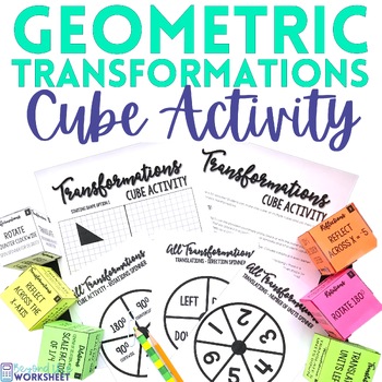 Preview of Geometric Transformations Cube Math Activity