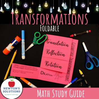 Preview of Geometric Transformations Foldable for Interactive Notebooks