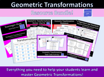 Preview of Geometric Transformations Resource Bundle