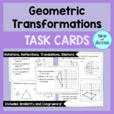 Geometric Transformations Practice Problems -Task Cards