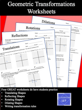 Transformations In Geometry Worksheets - Geometry Transformation