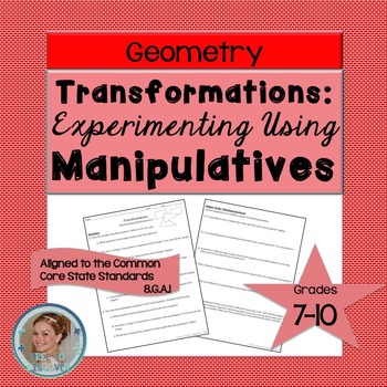 Preview of Geometric Transformations with Manipulatives