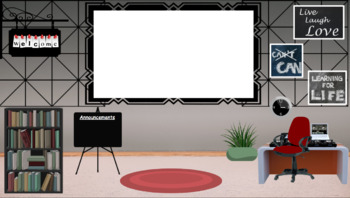 Preview of Geometric Virtual Classroom Background