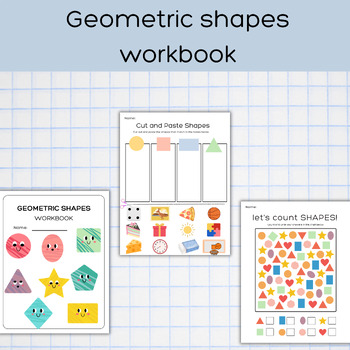 Geometric shapes workbook by PlanTeachCreate | TPT