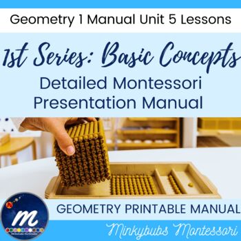 Preview of Geometry 1 Basic Concepts Point to Solid Lesson Plans Montessori Manual Unit 5