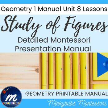 Preview of Geometry 1 Study of Figures 2D Lesson Plans Montessori Manual Unit 8