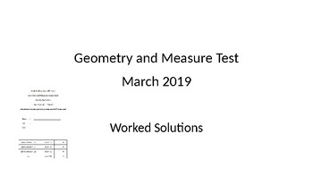 Preview of Geometry 12 (Assessment)