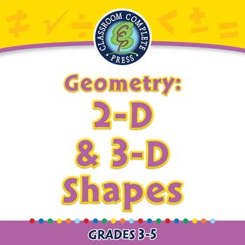 Preview of Geometry: 2-D & 3-D Shapes - NOTEBOOK Gr. 3-5