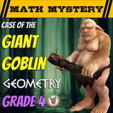4th Grade Geometry Review Math Mystery: Lines, Angles, Shapes, Perimeter & Area