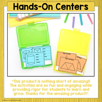 Geometry- 2nd Grade Math Centers by Jessica Tobin - Elementary Nest
